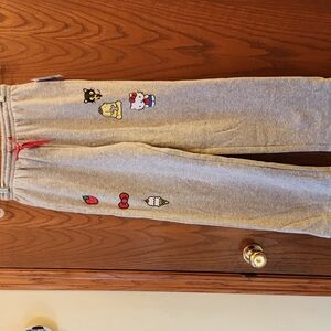 Gray Kids Joggers with Fun Prints